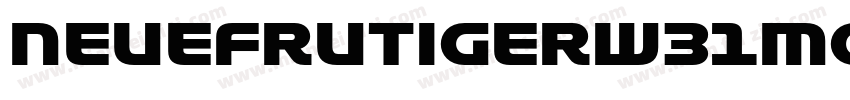 NeueFrutigerW31Modern Lt字体转换